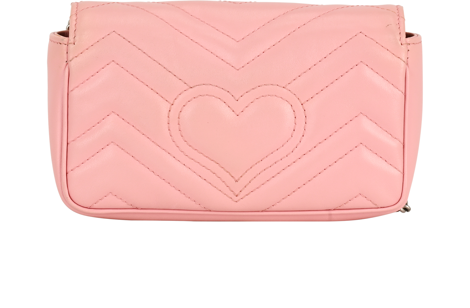 Mini GG Marmont Shoulder Bag, &pound;590, Handbags, Pink, Leather, Back view